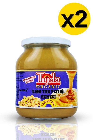 TİJDA % 100 Yer Fıstığı Ezmesi (şekersiz) 700 Gr X2 ürün görseli
