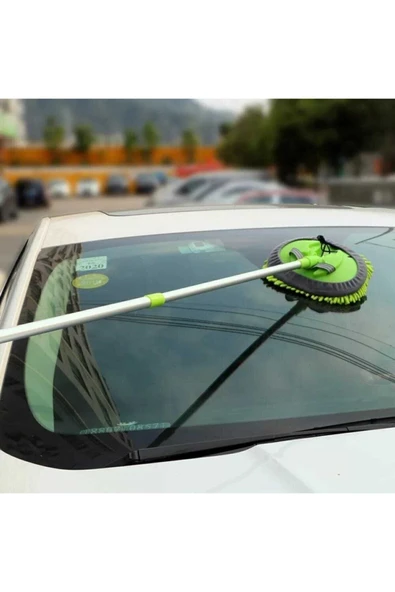 Lüx Oto Araç Yıkama Seti Makarna Paspas Jant Temizleme Çiziksiz Boya Kaldırmaz Mop - Resim 6