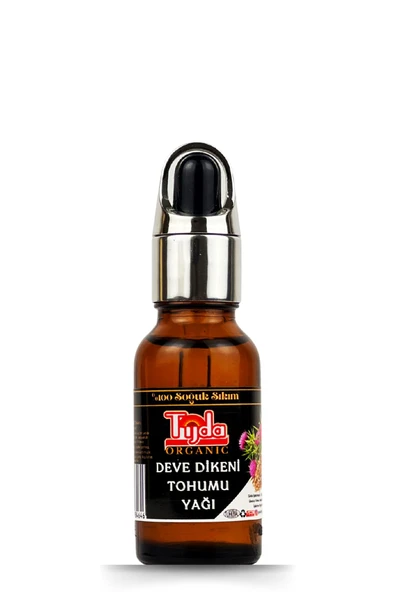 TİJDA Deve Dikeni Tohumu Yağı %100 Soğuk Sıkım 20 ml (milk thistle seed oil) - Resim 4