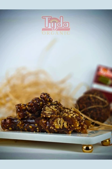 TİJDA Fındıklı Cevizli Pekmezli Sucuk Köme Orcik 1500 gr - Resim 3