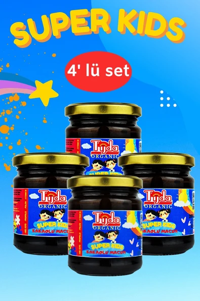 TİJDA Kilo-aldırıcı Iştah Açıcı Vitamin Katkılı Arı Ürünleri Içerikli Ballı- Pekmezli Kids Kakaolu Macunx4 - 1