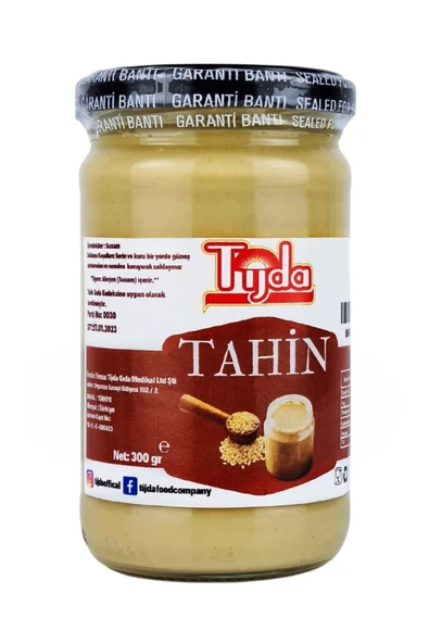 TİJDA Kepeksiz Bozkır Tahini (SOĞUK SIKIM) 300 Gr. - 3