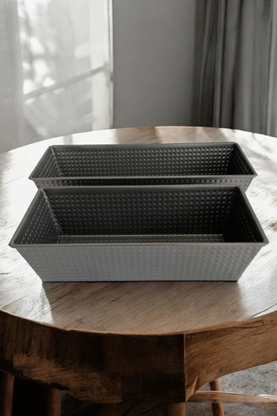 2 Boy Paslanmaz Çelik Baton Kek Kalıbı- Boy 25,5 CM ve 30.5 CM - Resim 5