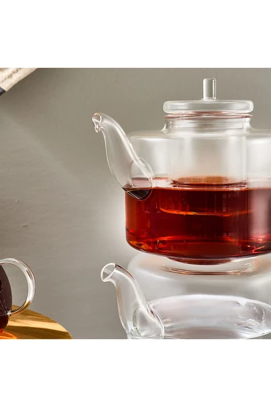Tobby Borosilikat Cam Çaydanlık - 4