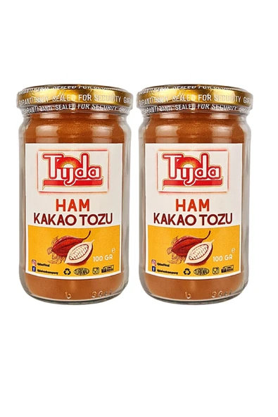 TİJDA Organik Ham Kakao Toz Glutensiz,vegan 2 Adet=200 Gr. ürün görseli