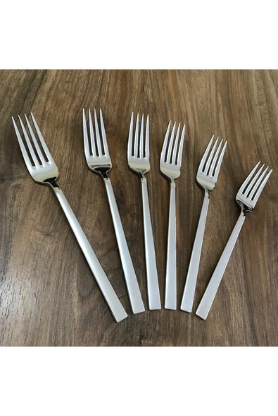 6 Adet Çubuk Yemek Çatalı - Resim 2