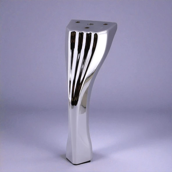 Kesit 14 cm Gümüş Krom Renk Metal Mobilya Ayağı Ayakları Ünite Baza Koltuk Kanepe Sehpa Ayakları - Resim 8