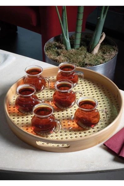 Keyfi Ala Borosilikat 6'lı Çay Bardağı Pinterest Bardak - Resim 4