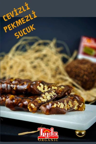 TİJDA Servili Cevizli Doğal Köy Pekmezli Sucuk Köme Orcik 700 Gr. ürün görseli