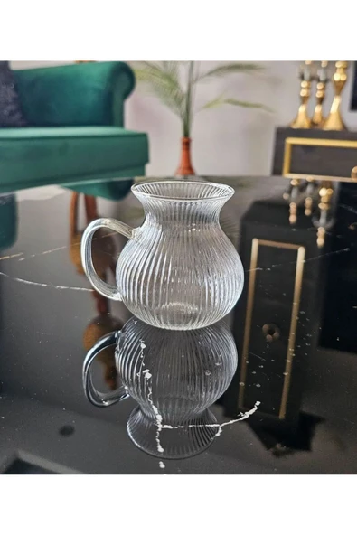 6 Adet Keyfi Ala Borosilikat 6'lı Çay Bardağı - Resim 3