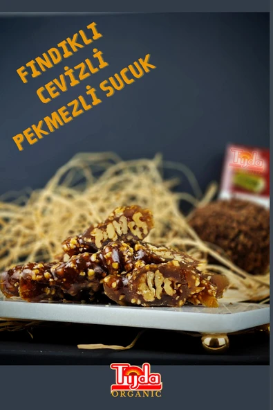 TİJDA Fındıklı Cevizli Pekmezli Sucuk Köme Orcik 700 gr ürün görseli