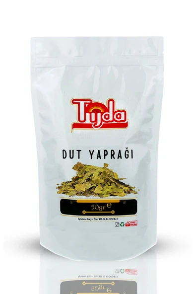 TİJDA Beyaz Dut Yaprağı Doğal 40 Gr.(bingöl/sivan Yöresi Coğrafi Işaret Belgeli Dut Ağaçlarıyaprağı) - Resim 4