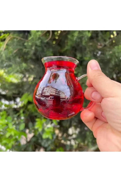 6'lı Keyfi Ala Borosilikat Cam Çay Bardağı 220ml (KEYFİ ALA ÇAY BARDAĞI) - Resim 2