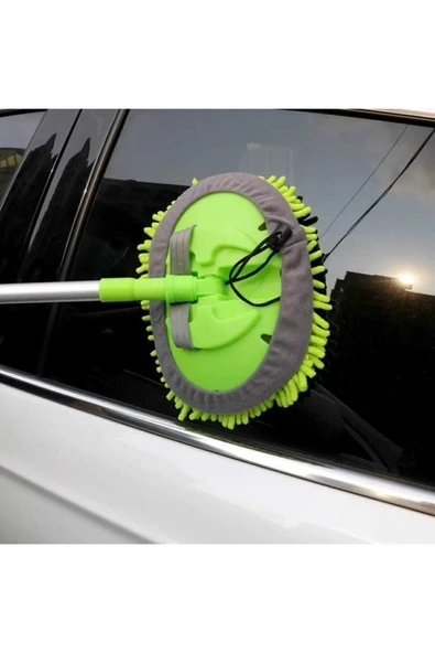 Lüx Oto Araç Yıkama Seti Makarna Paspas Jant Temizleme Çiziksiz Boya Kaldırmaz Mop - Resim 5