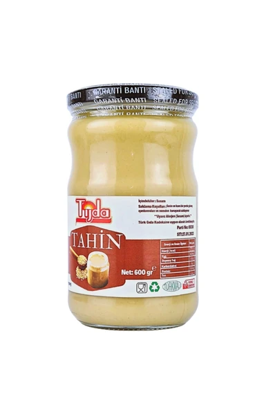 TİJDA Kepeksiz Bozkır Tahini (SOĞUK SIKIM) 600 Gr. - 4