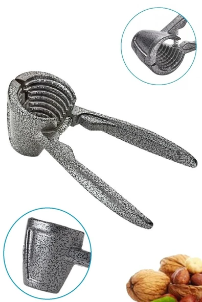 Ceviz Kıracağı Paslanmaz Metal Yaylı Basmalı Badem Fındık Kıracak - Resim 3