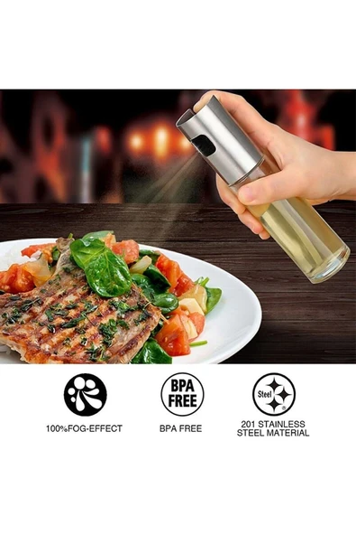 Sprey Yağdanlık Sıvı Yağ Zeytinyağı Pompası Yağlık Ve Sirkelik 100 ml