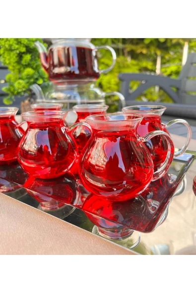 KEYFİ ALA BOROSİLİKLAT CAM ÇAY BARDAĞI 220ML 6'LI (KEYFİ ALA ÇAY BARDAĞI) ürün görseli