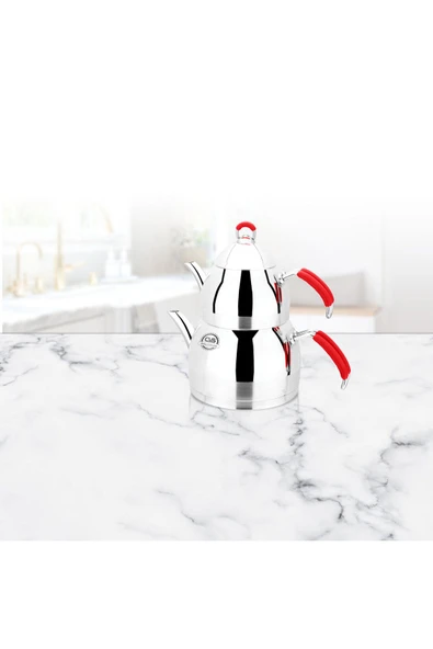 Zümrüt Aile Boyu Paslanmaz Çelik Çaydanlık ürün görseli