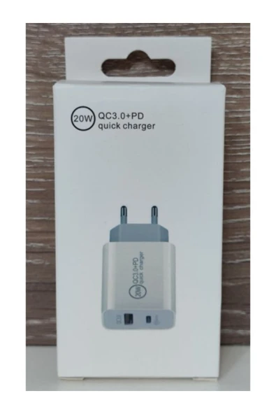 Şarj Cihazı Hızlı Şarj Aleti Pd 20w Qc3.0 Type-c Pd Usb Şarj Port Şarj Adaptörü