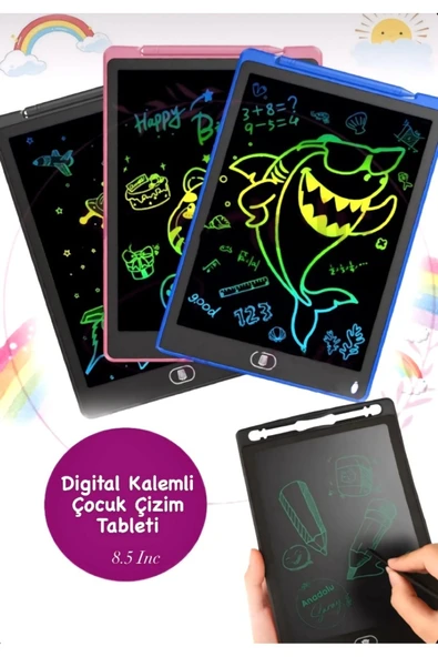 Eğitici ve Öğretici Grafik Digital Çocuk Yazı Tahtası Çizim Tableti Lcd 8.5 inc Çizim Tablet Oyuncak ürün görseli