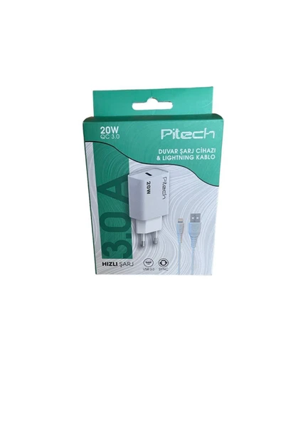 Pitech 20 W Iphone Hızlı Şarj-duvar Şarj Cihazı &lıghtnıng Kablo ürün görseli