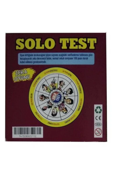 Solo Test 6 Adet ürün görseli