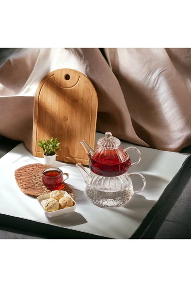 Borosilikat Cam Çaydanlık - Resim 8