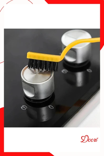 3 Adet Ocak Fırın Mangal Izgara Airfryer Temizliği Tel Pas Sökme Fırçası 3lü Yağ Temizleme Fırçası - Resim 2