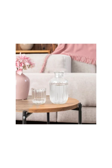 MS MORRY Başucu Cam Sürahi Ve Bardak Şeffaf 14976 ürün görseli