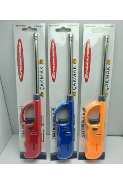 Dny (3 Adet ) Spark Ocak Çakmağı Uzun Mutfak Çakmak - Resim 2