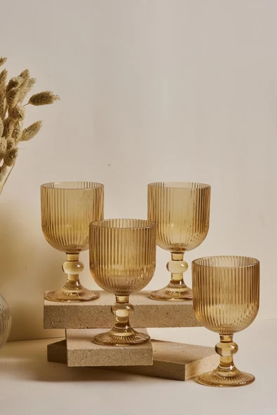 Cam Imola Amber 4'lü Kadeh Takımı 260 ml Kırmızı Şarap Kadehi 250 - 499 ml 4 Parça ürün görseli