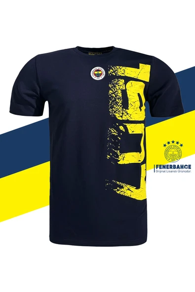 Fenerbahçe Orijinal Lisanslı Tribün 1907 Erkek T-Shirt Hediyelik Ahşap Kutulu - Resim 3