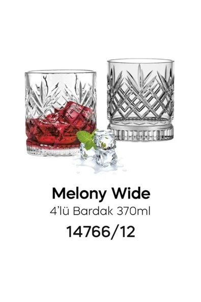 Perotti Melony Wıde 4`lü Bardak 370ml ürün görseli