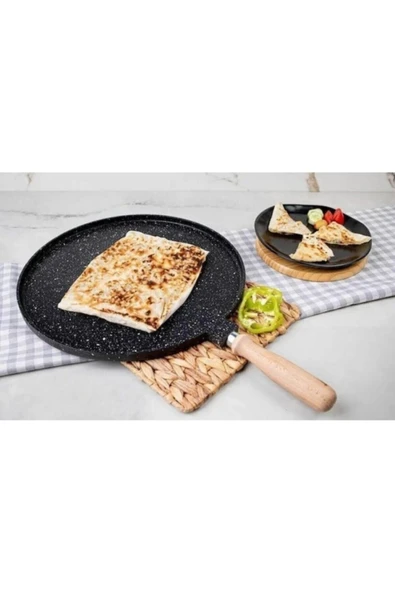 Alkar Bazlama Gözleme Tavası Alüminyum Döküm - Resim 4