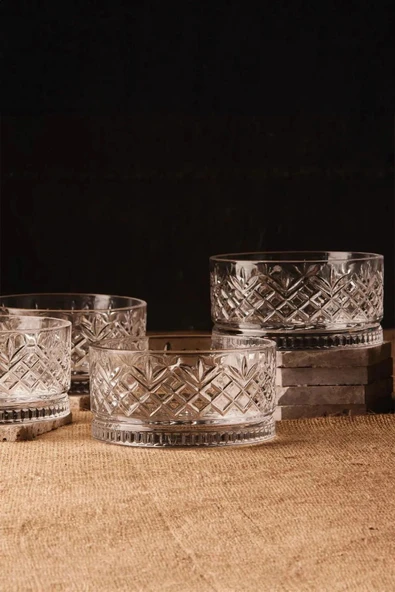 Perotti melony bowl 220 ml 4lü set cam kase çerezlik küçük boy 14774 ürün görseli