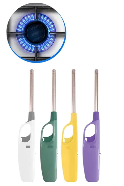 Uzun Mutfak Ocak Çakmağı Doldurulabilir ürün görseli