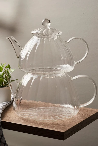 Borosilikat Cam Çaydanlık - Resim 7