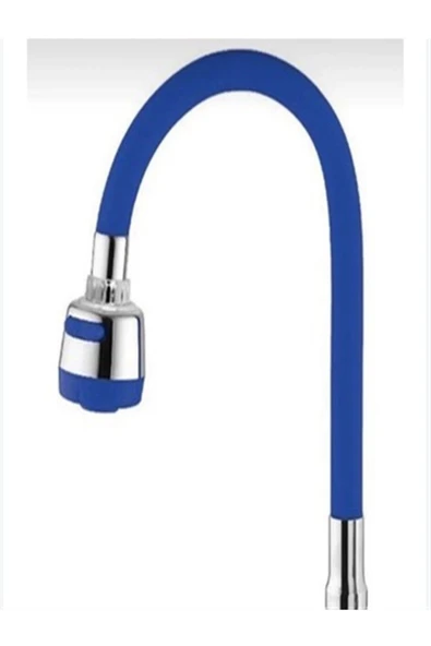 Oynar Başlıklı Spiral Renkli Kubar Lavabo, Mutfak Esnek Musluk Borusu Silikon Musluk Başlığı - Resim 5