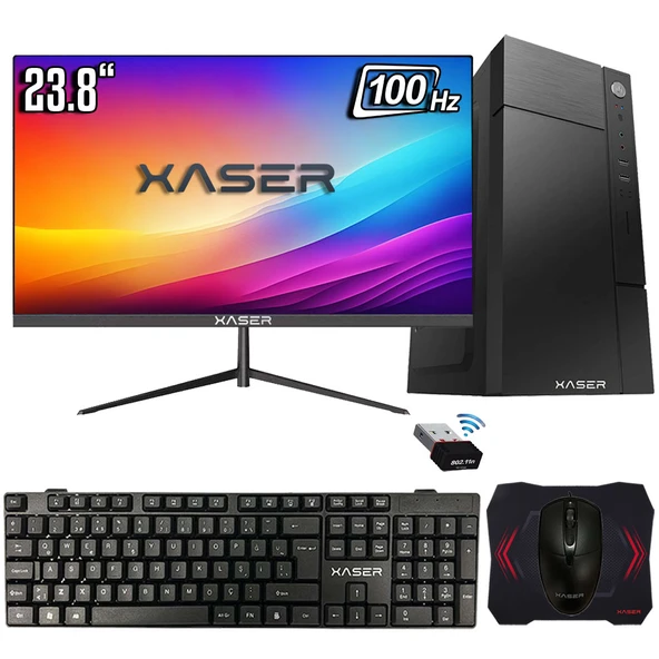 Xaser Xsr1191 Ryzen 5 5500 16GB Ram 512GB SSD 2GB GT610 23.8" Ultra Performanslı Ofis Bilgisayarı ürün görseli