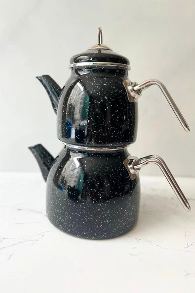 Midnight Dalmaçya - Çaydanlık Ve 22 Cm Kızartma Tenceresi Seti TAŞ EV - Resim 3