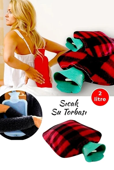 2 Adet Polar Kılıflı Termofor Sıcak Su Torbası ürün görseli