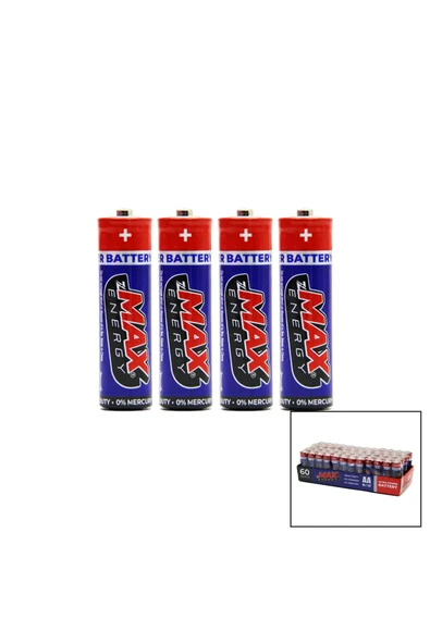 Şeyse Şeyse Şeyse MAX ENERGY MAX-0636 PVC KALEM PİL 60 PARÇA (4390) ürün görseli