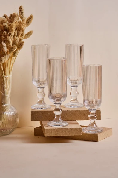 4 Parça Imola 4’lü Uzun Kadeh Takımı 160 ml 0 - 199 cc Cam Şampanya Kadehi ürün görseli