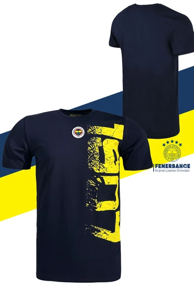 Fenerbahçe Orijinal Lisanslı Tribün 1907 Erkek T-Shirt+ Bileklik Set Hediyelik Ahşap Kutulu - Resim 2