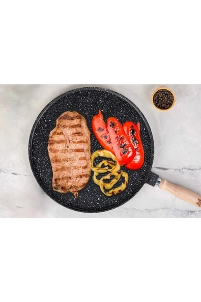 Alkar Bazlama Gözleme Tavası Alüminyum Döküm - Resim 3