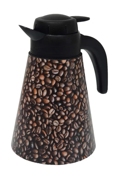 Herevin Kahve Desenli Termos 1.2 Litre ürün görseli