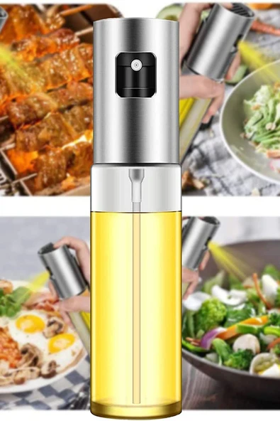 Sprey Cam Yağdanlık 100 ml Fısfıs Yağdanlık Sirke Airfryer Zeytinyağı Limon Yağ Püskürtücü Yağlık