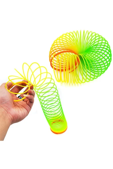 Stres Yayı Gökkuşağı Yay Renkli Oyuncak Stres Yayı Çocuk Için Halka Yaylı Oyuncak - 6