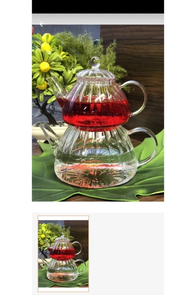 Isıya Dayanıklı Borosilikat Çaydanlık ürün görseli